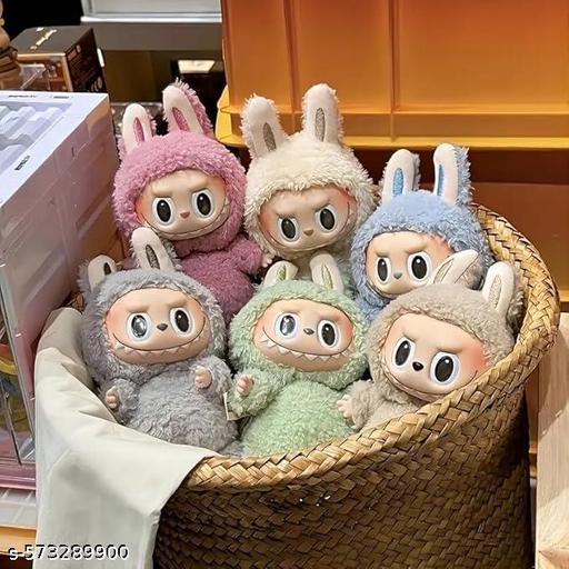 Labubu Doll 2025 latest Style Monster Plush birthday return gift Toy Cute Suprise trending Action Figure | Collectible Art Toy for kids | Soft Body with Big Smile Design Random Color-1