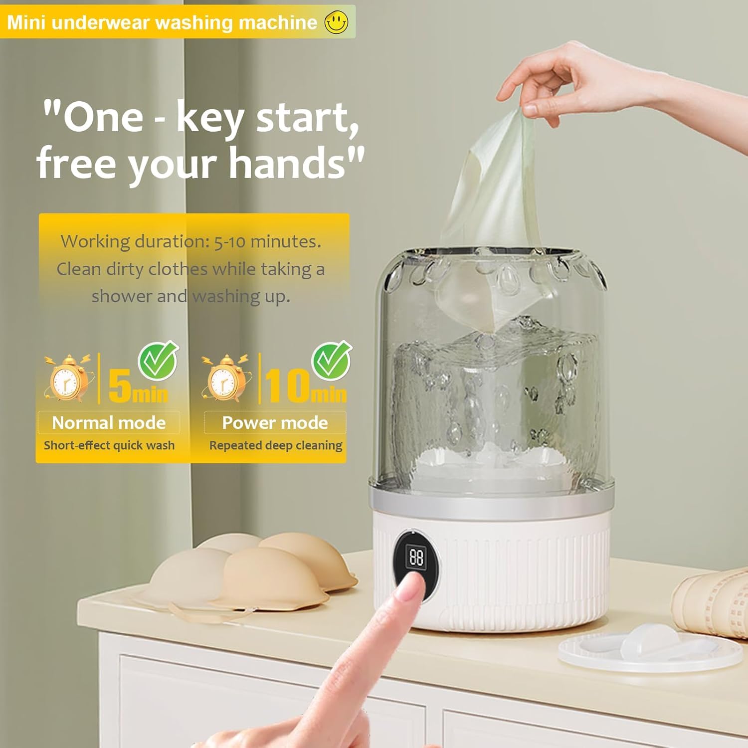 PORTABLE UNDER WEAR WASHING MACHINE