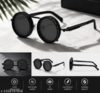 UV Vibe 1-9 Gears Adjustable Tint Sunglasses, Rounded Polarized Glasses with ND Filter Lenses,