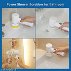 D.Y. Sales 5 in 1 Electric Magic Cleaning Brush | Rechargeable Spin Scrubber with 5 Replaceable Heads for Bathroom, Kitchen, Floor & Multi-Surface Cleaning